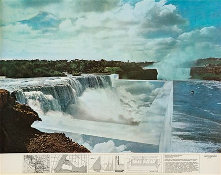 Superstudio Group Niagara o l’architettura riflessa, 1970 off set acetato cm...
