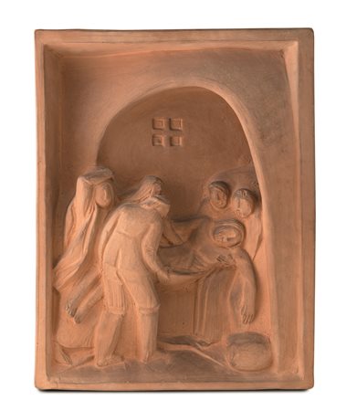 Arturo Martini Deposizione - Stazione VI terracotta cm 30x40 Gianni Vianello,...