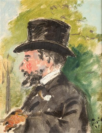 Filippo De Pisis Omaggio a Manet col Ritratto di Lautrec, 1937 olio su...