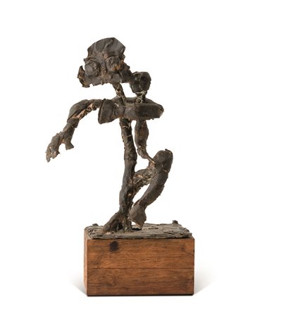 Alik Cavaliere Giochi proibiti, 1958 bronzo cm 20,5x11,5x28 siglata...