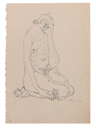 Alberto Savinio Senza titolo penna su carta cm 17x24 firmato e datato in...