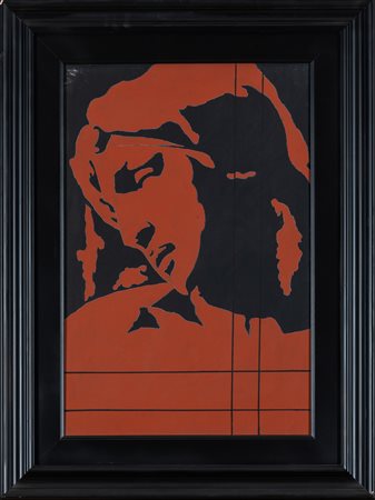 Tano Festa Senza titolo, 1978 acrilico su tela cm 40x60 firmato al retro...