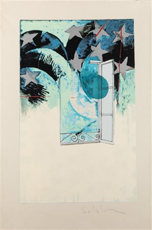 Mario Schifano Senza titolo, prima metà anni '70 serigrafia su tela cm...