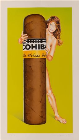 Mel Ramos Cohiba, 1998 serigrafia a colori su carta cm 56x80 es. 183/199...