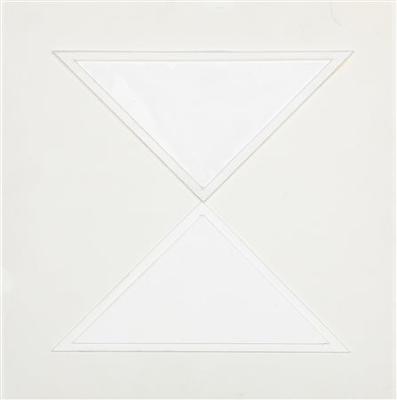 Angelo Savelli Project, 1991 acrilico, legno e tela su tavola cm 30x30...