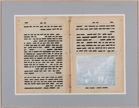 Emilio Isgrò Studio per codice ottomano delle ombre, 2010 tecnica mista su...