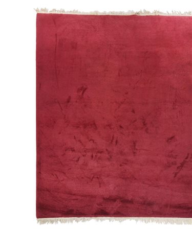 Tappeto a fondo rosso di cm. 303x245