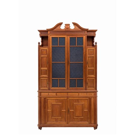 CREDENZA CON ALZATA in legno di ciliegio