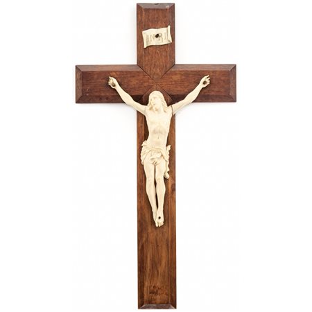MANIFATTURA FRANCESE DEL XIX SECOLO, Cristo in avorio