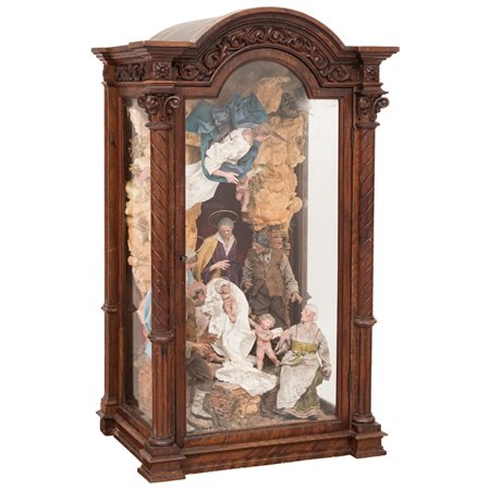 MANIFATTURA NAPOLETANA PRIMI DEL '900, Presepe in terracotta