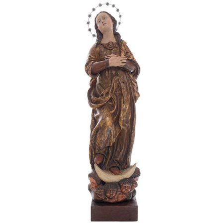 MANIFATTURA SICILIANA DEL XVII SECOLO, La Vergine, Scultura