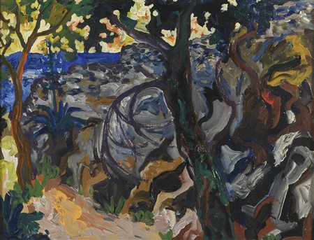 DIPINTO PAESAGGIO DI CARLO LEVI