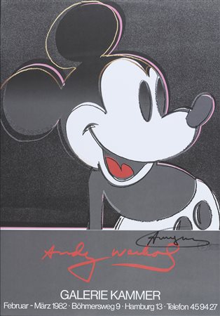 MANIFESTO MOSTRA MICKEY MOUSE A KAMMER HAMBURG
