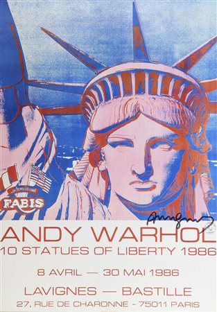 MANIFESTO MOSTRA DI ANDY WARHOL A PARIGI