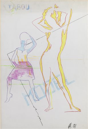 TECNICA MISTA TABOU DI UMBERTO BIGNARDI