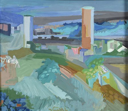 DIPINTO PAESAGGIO DI LUCENTI VUATTOLO