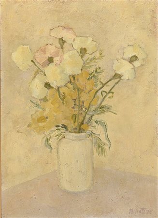 DIPINTO VASO DI FIORI 1970