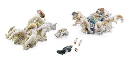 DUE GRUPPI IN CERAMICA, PIGI 1961