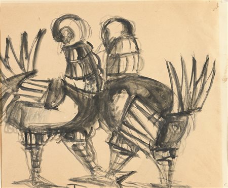 COPPIA DI DISEGNI DI PIETRO DE LAURENTIIS