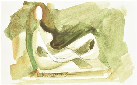 Giovanni Boffa SENZA TITOLO collage e tecnica mista su carta, 14x23 cm firma...