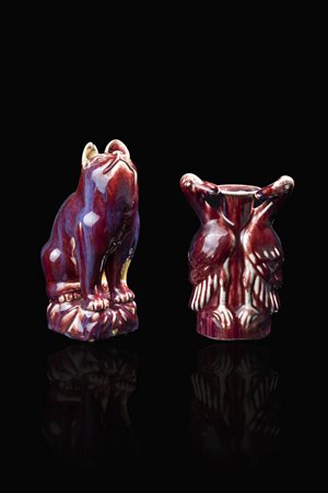 LOTTO CON VASO E SCULTURA