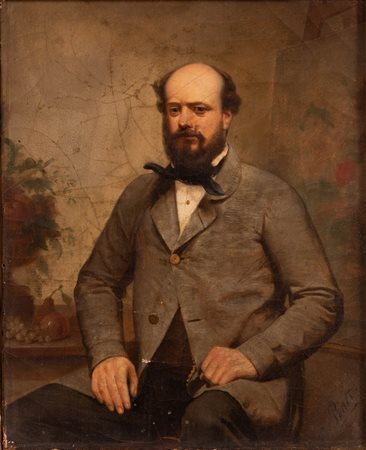 Pinet, Charles (1867 - 1932) 
Ritratto di Pierre Rieme 
Olio su tela cm.27x22