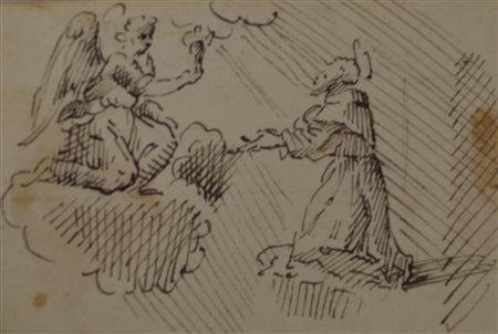 Attribuito a Donato Creti (1671 - 1749) STUDIO. SANTO FRANCESCANO IN...