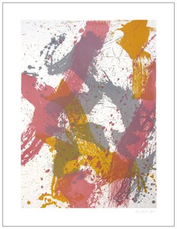 TOTI SCIALOJA Roma 1914 - Roma 1998 Senza titolo, 1995 Litografia a colori...