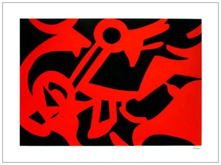 CARLA ACCARDI Trapani 1924 Senza titolo Incisione a colori es.p.a. Firma in...