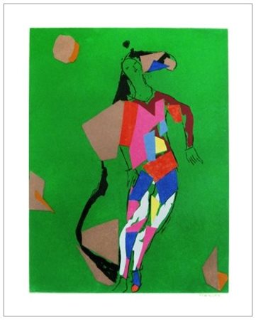 MARINO MARINI Pistoia 1901 - Viareggio 1980 Arlecchino, 1974 Acquaforte,...