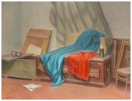 FERRUCCIO MATARESI Livorno 1928 - Livorno 2009 Senza titolo Olio su tela 40 x...