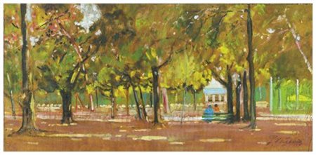 PIERO VACCARI Livorno 1926 - Livorno 1997 Senza titolo Olio su tavola 19,5 x...