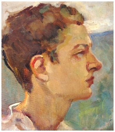 CAFIERO FILIPPELLI Livorno 1889 - Livorno 1973 Ritratto del figlio Silvano...