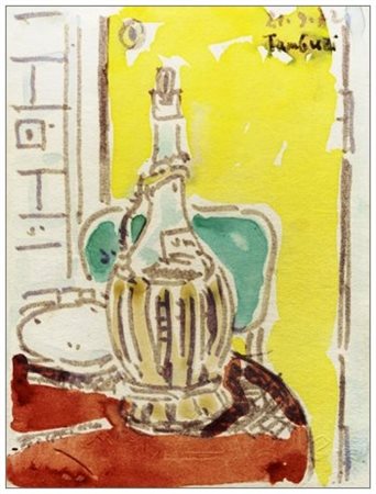 ORFEO TAMBURI Jesi 1910 - Parigi 1994 Senza titolo, 1972 Acquerello su carta...