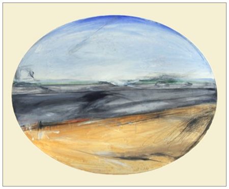 FOLCO CHITI BATELLI Firenze 1932 - Firenze 2011 Grigia Pittura e t.m. su...