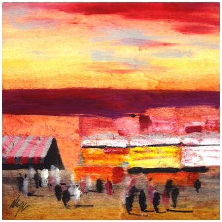 SALVATORE MAGAZZINI Pistoia 1955 Marrakech, 2006 Olio 20 x 20. Firma in b. a...