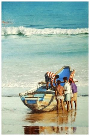 MASSIMO FERRARI Livorno 1955 Senza titolo, 2012 Olio su tela 90 x 60. Firma...