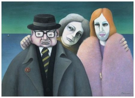 MARCO GIANNONI Firenze 1961 Senza titolo Olio su tavola 50 x 70. Firma in b....