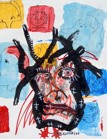 PAUL KOSTABI Whittier (U.S.A.) 1962 Taking a look around, 2006 Olio su tela...