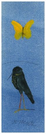 ANTONIO POSSENTI Lucca 1933 Senza titolo Olio e t.m. su cartoncino 23,3 x 8....