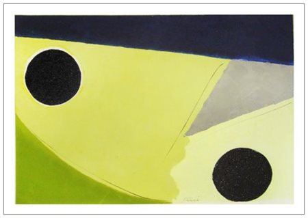 WALTER FUSI Udine 1924 Senza titolo Pittura, sabbie e t.m. su cartoncino 50 x...