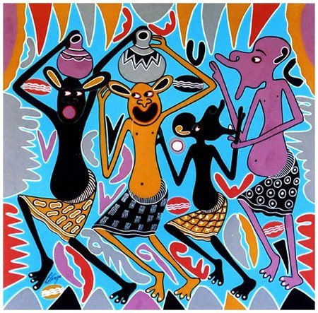 GEORGE LILANGA Kikwetu (Tanzania) 1934 - Dar es Salaam (Tanzania) 2005 Macha...