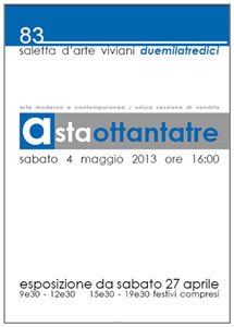 Asta N. 83 - Arte Moderna e Contemporanea