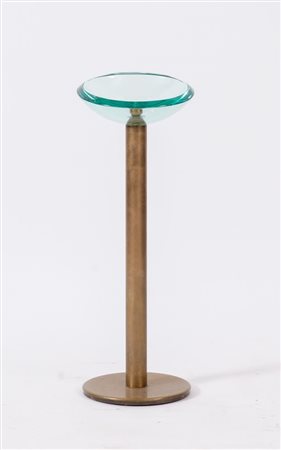 FONTANA ARTE (Attribuito) Posacenere in ottone e vetro. Prod. Fontana Arte,...