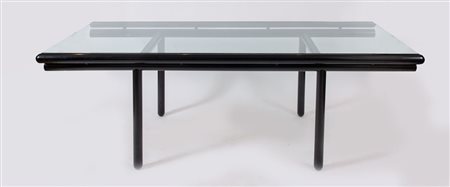 CASSINA Tavolo con struttura in legno laccato e piano in cristallo modello...