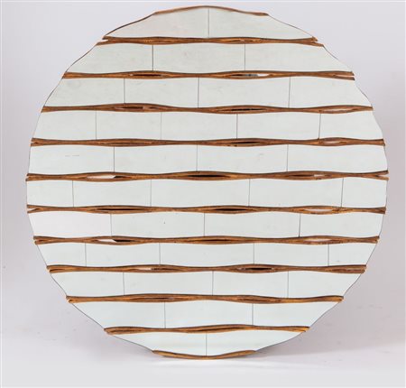 CHRISTOPHER GUY Specchio con struttura in metallo e legno con vetro. Marchio...