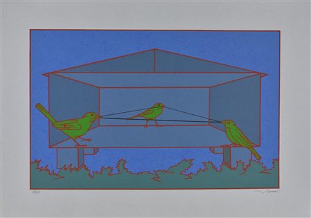 Francesco Casorati SENZA TITOLO serigrafia su carta, cm 50x70; es. 17/125 firma