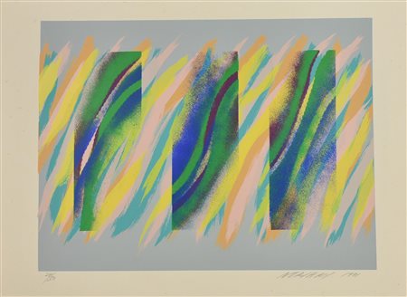 Noriaki Takahashi SENZA TITOLO serigrafia a colori, mm 450x600, su foglio cm...