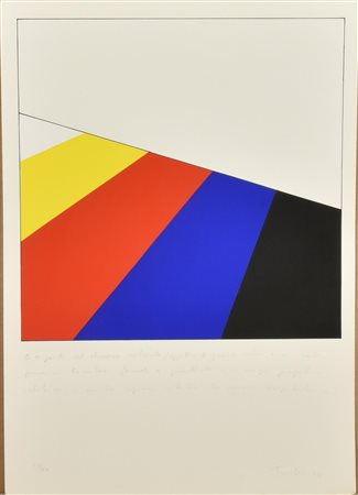 Ignoto COMPOSIZIONE serigrafia, cm 69x48,5; es. 37/60 firma, data e tiratura...