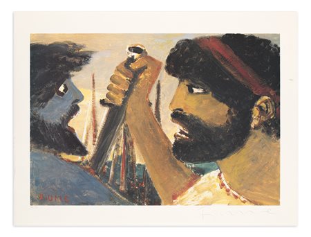 SALVATORE FIUME (1915-1997) - Enea uccide Turno